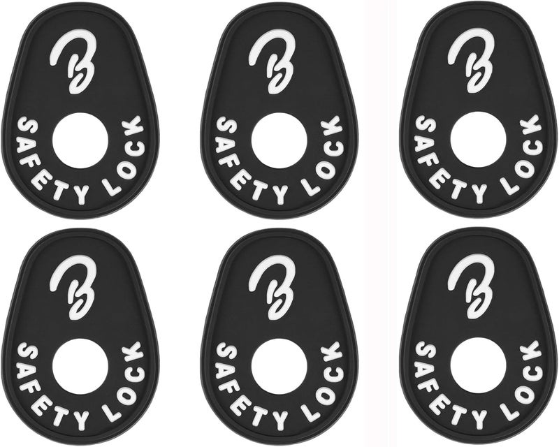 BestSounds Guitar Strap Blocks, 6PCS Premium Silicone Safety Locks (B Style White) - Image 1